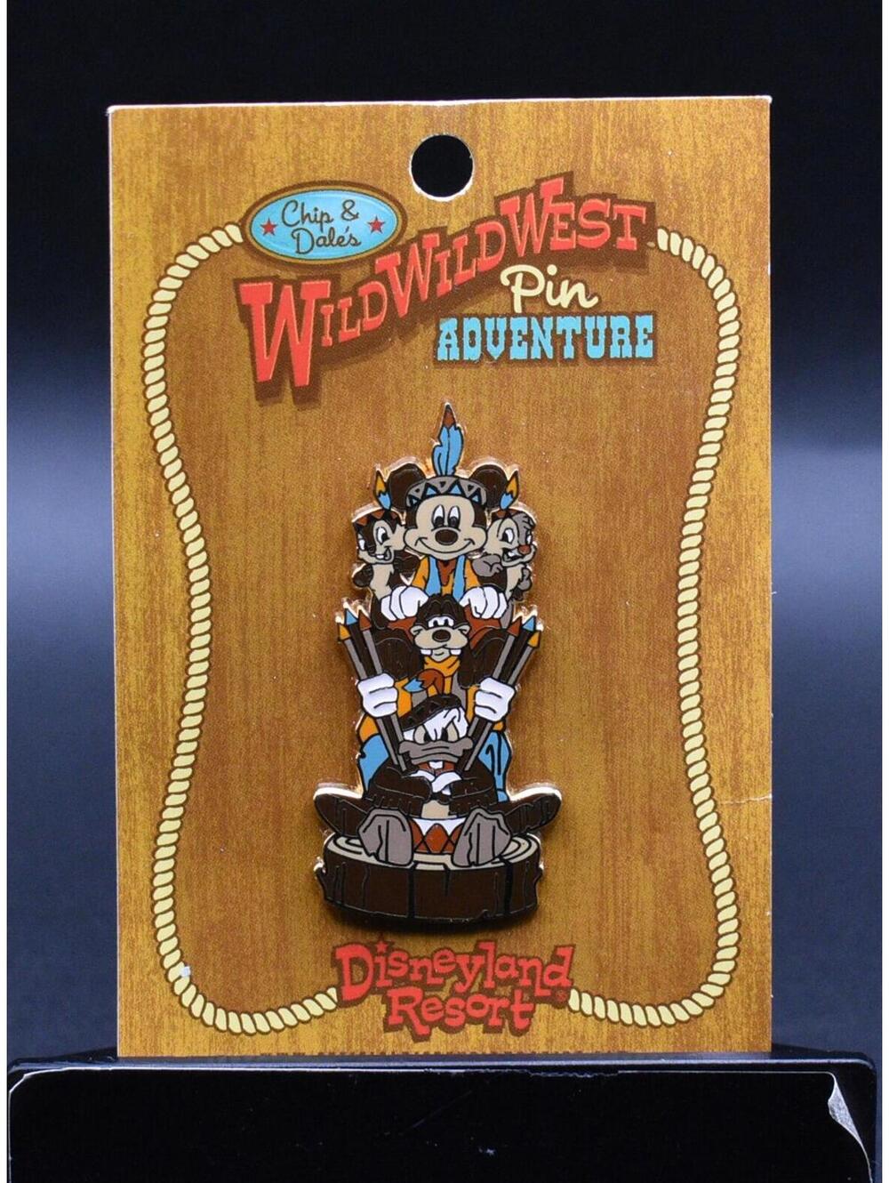 Disney DLR Chip & Dale's Wild West Pin Adventure Totem Pole LE 500 Pin (C6)